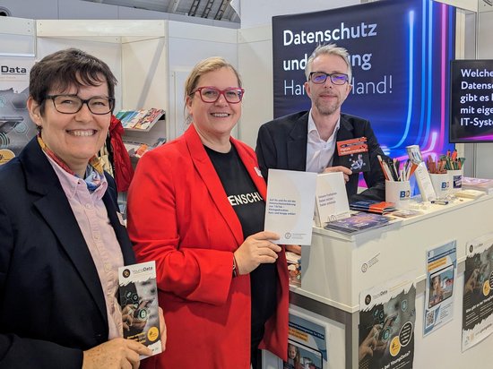 Drei bekannte Datenschützer auf dem Didacta Stand 2025