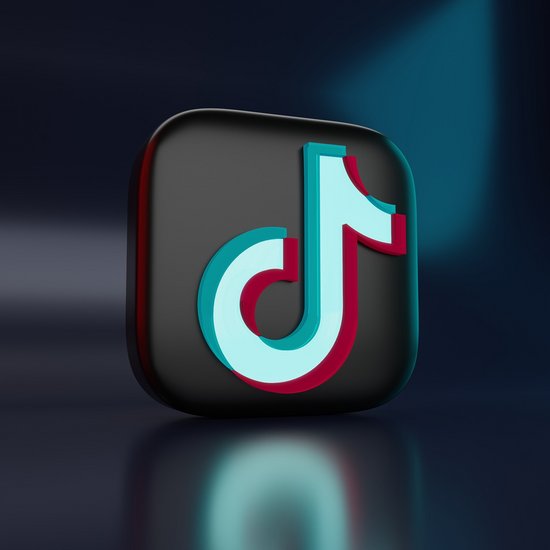 TikTok Logo mit Spieglung